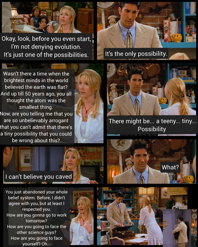 Phoebe and Ross dialogue from Friends
