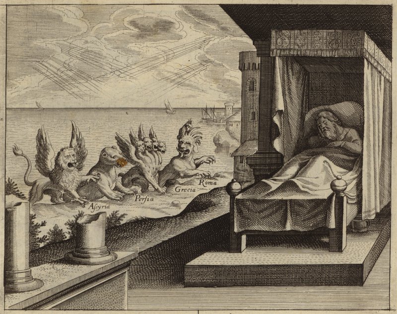 Daniel's vision of the four beasts by an unknown artist